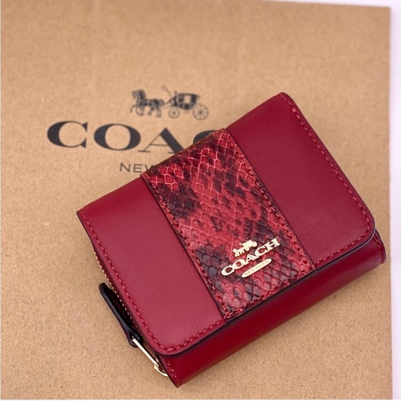 Coach Small Trifold Wallet In Colorblock - Picture 5 of 13